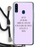 GSM: Samsung Galaxy A20s Transparant Hoesje met koord