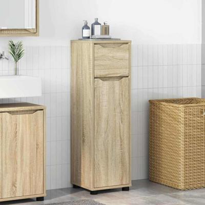 Badkamer Kast Sonoma Eiken 30,5 x 30 x 101 cm Bewerkt hout