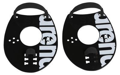 Arena Elite handpeddels zwart/wit M Arena Elite handpeddels zwart/wit M