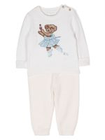 Ralph Lauren Kids ensemble pantalon-sweat en intarsia - Tons neutres