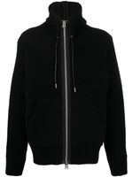 sacai hoodie zippé à manches longues - Noir