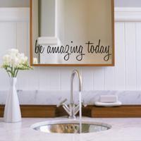Badkamer dressing kamer Home decor verwisselbare muur sticker grootte: 58x17CM