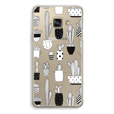 Cactusmotief: Samsung Galaxy A3 (2016) Transparant Hoesje