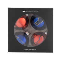 Kerstballen 4-pack - Max Verstappen