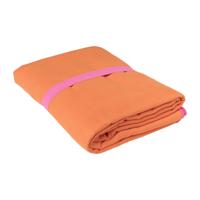 Microvezel handdoek - oranje/roze - 100x180 cm - thumbnail