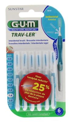 GUM Trav-ler rager 1.6 mm (blauw)