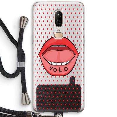Yolo Denise: OnePlus 6 Transparant Hoesje met koord