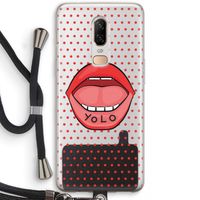 Yolo Denise: OnePlus 6 Transparant Hoesje met koord