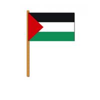 Vlag Palestina handvlag op stok - 30 x 45 cm - Landen thema versiering - supporters Vlag Palestina handvlag op stok - 30 x 45 cm - Landen thema versiering - supporters