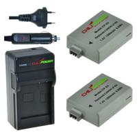 2 x LP-E5 accu's voor Canon - inclusief oplader en autolader - Origineel ChiliPower