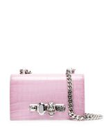 Alexander McQueen sac porté épaule orné de cristaux - Rose - thumbnail