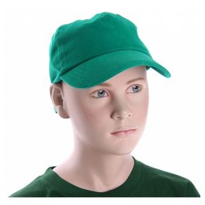 Kinder baseball caps grasgroen