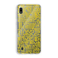 Majorelle Blue Print: Samsung Galaxy A10 Transparant Hoesje