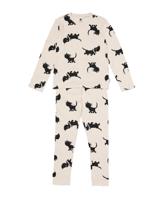 HEMA Takkie en Siepie kinderpyjama rib gebroken wit (gebroken wit)