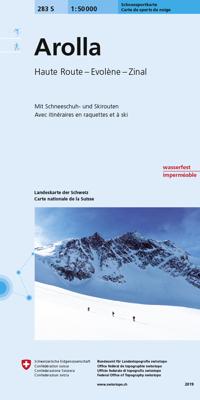 Toerskikaart 283S+293S Arolla / Valpelline | Swisstopo