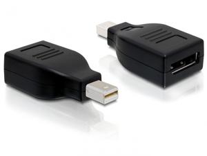 Delock 65238 Adapter mini DisplayPort 1.2 male > DisplayPort female zwart