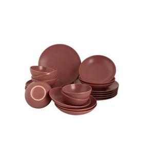 Mammoet Serviesset Spirit Stoneware 6-persoons 24-delig Rood