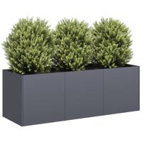 Plantenbak 120x40x40 cm koudgewalst staal antracietkleurig