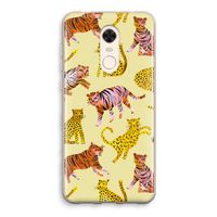 Cute Tigers and Leopards: Xiaomi Redmi 5 Transparant Hoesje