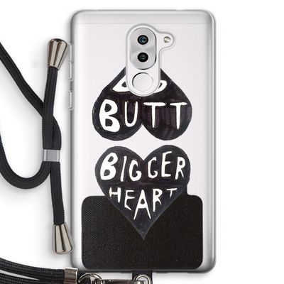 Big butt bigger heart: Honor 6X Transparant Hoesje met koord