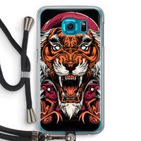 Tiger and Rattlesnakes: Samsung Galaxy S6 Transparant Hoesje met koord