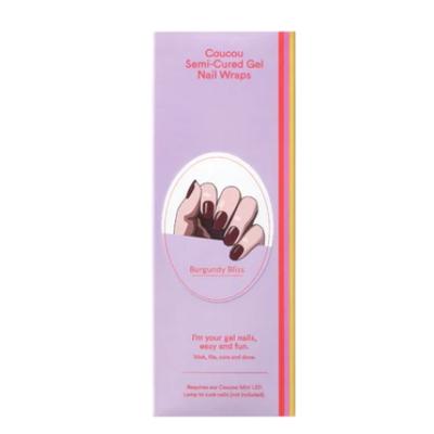 The CouCou Club Coucou Gel Nail Wraps Burgundy Bliss 1Stuks