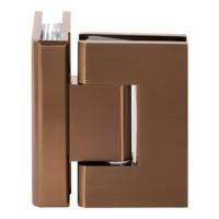 BRAUER Glasscharnier 90 graden 2 stuks PVD koper geborsteld