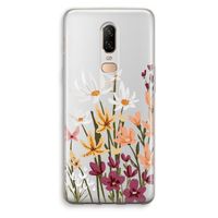 Painted wildflowers: OnePlus 6 Transparant Hoesje