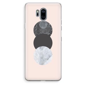 Marmeren cirkels: LG G7 Thinq Transparant Hoesje