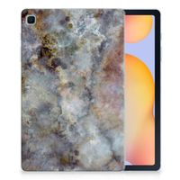 Samsung Galaxy Tab S6 Lite | S6 Lite (2022) Tablet Back Cover Marmer Grijs - thumbnail