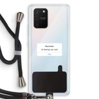 Reminder: Samsung Galaxy S10 Lite Transparant Hoesje met koord