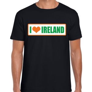 I love Ireland / Ierland landen t-shirt zwart heren