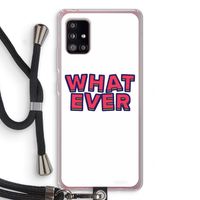 Whatever: Samsung Galaxy A51 5G Transparant Hoesje met koord