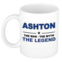 Ashton The man, The myth the legend cadeau koffie mok / thee beker 300 ml - thumbnail