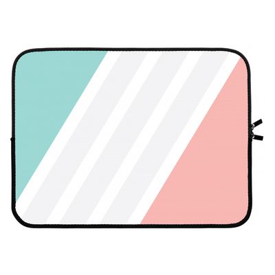 Strepen pastel: Laptop sleeve 15 inch