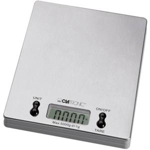 Clatronic KW 3367 Keukenweegschaal Digitaal Weegbereik (max.)=5 kg RVS 180 x 150 x 20