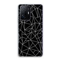 Geometrische lijnen wit: Xiaomi 11T Pro Transparant Hoesje