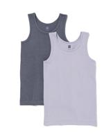 HEMA Hemd 2-pak grijs (grijs)