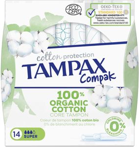 Tampax Cotton Super tampons, pak van 14 stuks