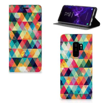 Samsung Galaxy S9 Plus | Hoesje met Magneet | Geruit