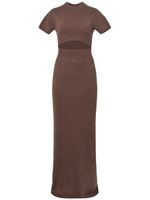 Altuzarra robe en cachemire Mimani à coupe longue - Marron