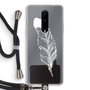 Pluim: OnePlus 8 Transparant Hoesje met koord
