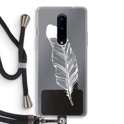 Pluim: OnePlus 8 Transparant Hoesje met koord