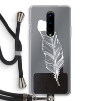 Pluim: OnePlus 8 Transparant Hoesje met koord