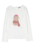 Il Gufo t-shirt à imprimé ourson - Blanc