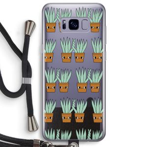 Sansevieria: Samsung Galaxy S8 Plus Transparant Hoesje met koord