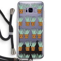 Sansevieria: Samsung Galaxy S8 Plus Transparant Hoesje met koord Sansevieria: Samsung Galaxy S8 Plus Transparant Hoesje met koord