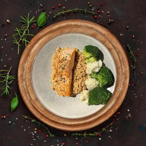 Zalm filet - Parelcouscous - Groenten