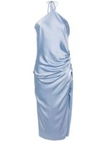 Simkhai robe en satin Hansel à dos-nu - Bleu