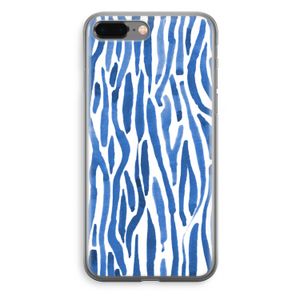 Blauwe nerven: iPhone 8 Plus Transparant Hoesje